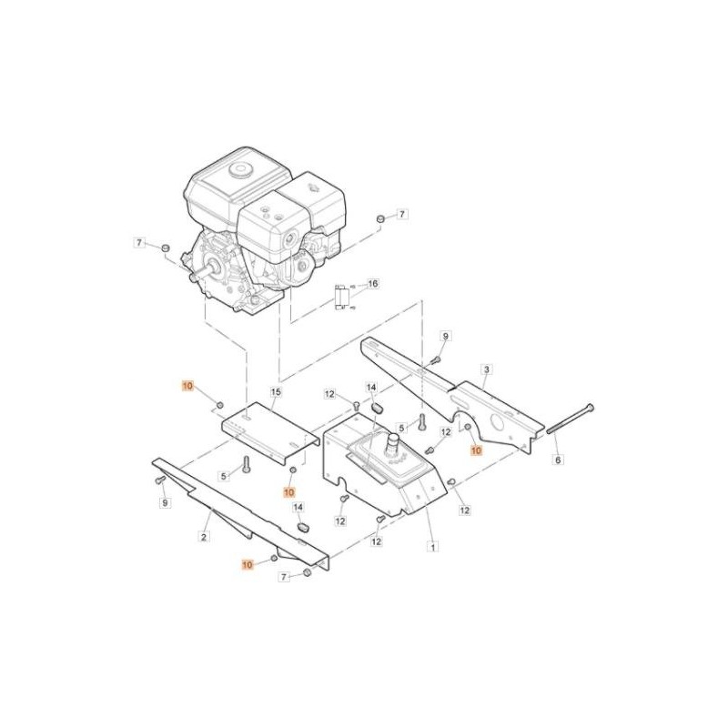 DADO ESAG. M 8 FLANG.ZIGR. DIN 6923 ZNB (C:10PZ) ORIGINALE EMAK 3933032R