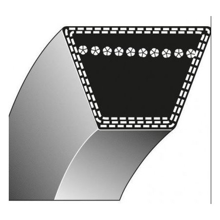 Lawn tractor mower belt STR-20CH 8-989 SCAG 481498 12,7x1060,5mm 1/2 "x41,75" | Newgardenstore.eu