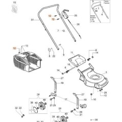 Vis de lame de tondeuse à gazon d'origine OLEOMAC G44P G44PE G44PK 3960013R