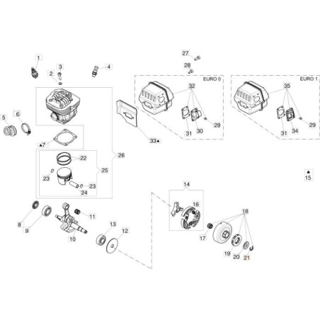 Anillo de retención EMAK original 3026009R | Newgardenstore.eu