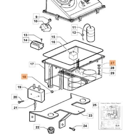 DADO ORIGINALE EMAK CH06040061 | Newgardenstore.eu