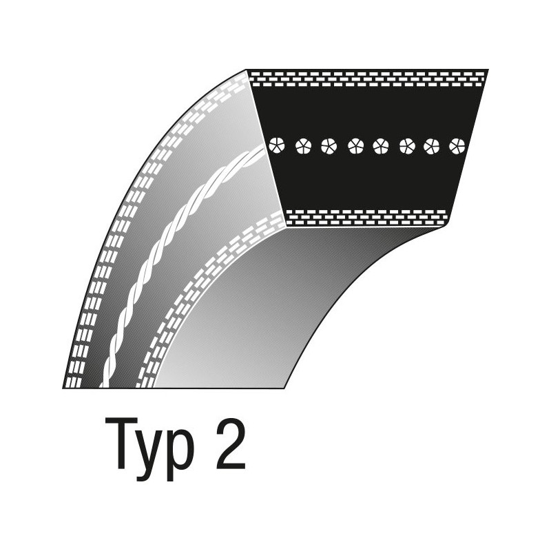 Courroie de tondeuse MTD CUB CADET 754-0125 954-0125