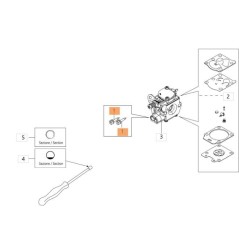 VITE DI REGISTRO MAX 102-3748 CARBURAT. ORIGINALE EMAK 2318778 | Newgardenstore.eu