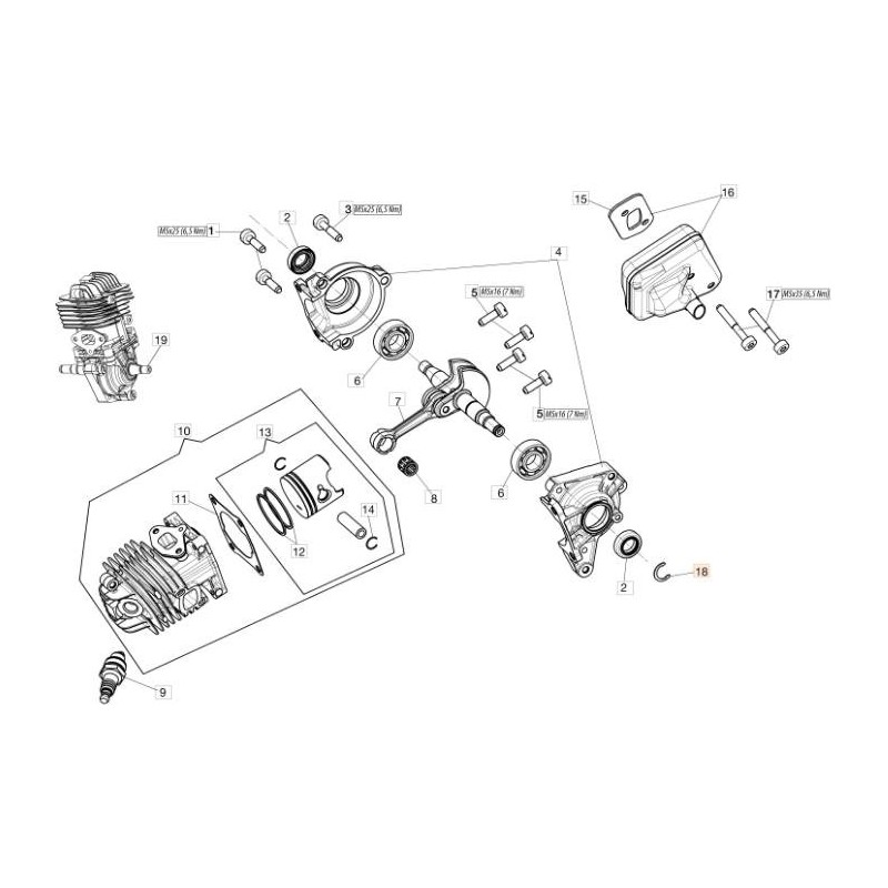 Anillo de retención EMAK original 3024001R