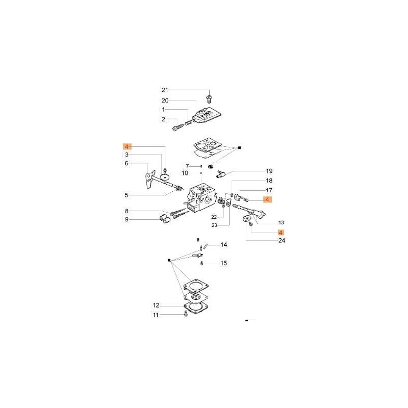 VIS DE FIXATION POUR PAPILLON DES GAZ ET LEVIER D'ACCÉLÉRATEUR 96-475 CARBURATEUR ORIGINAL EMAK 50010141