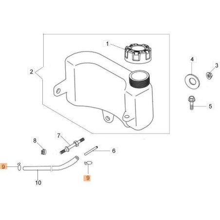 ABRAZADERA DE MANGUERA DE ACERO ELÁSTICO ORIGINAL EMAK L66150435 | Newgardenstore.eu