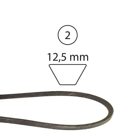 Self-propelled hydrostatic transmission drive belt HUSQVARNA 520224 | Newgardenstore.eu