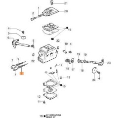 REGISTER SCREW 102-3344 CARBURETOR ORIGINAL EMAK 2318837