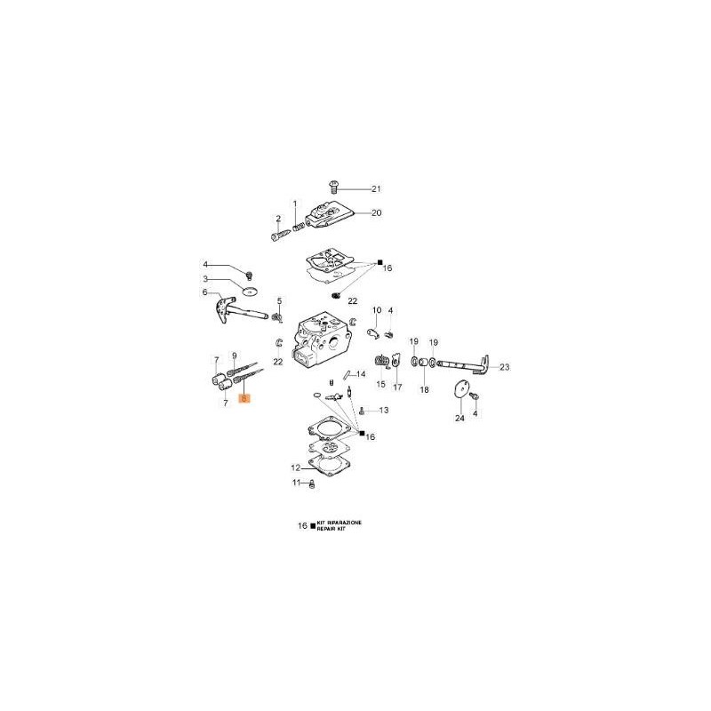 REGISTRIERSCHRAUBE 102-3344 VERGASER ORIGINAL EMAK 2318837