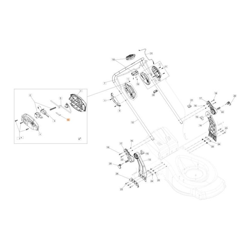 Ressort de rappel de verrouillage du levier d'allumage d'origine EMAK 56 V 54350051R
