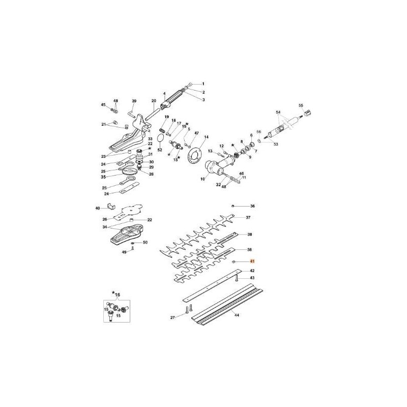 SPACER FOR BLADES ORIGINAL EMAK 58040051R