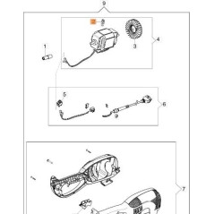 BALAI DE MOTEUR ÉLECTRIQUE D'ORIGINE EMAK 60030001R (ZX)