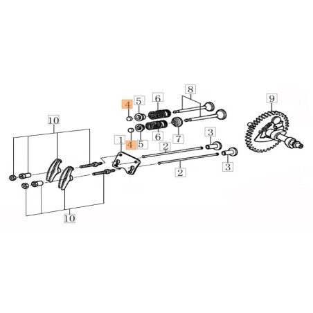 TAPPO VALVOLE ORIGINALE EMAK L66152128 | Newgardenstore.eu
