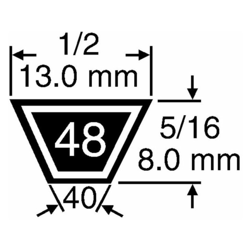 Cinghia semovenza MAORI per rasaerba tagliaerba MP 5519 ASBQ