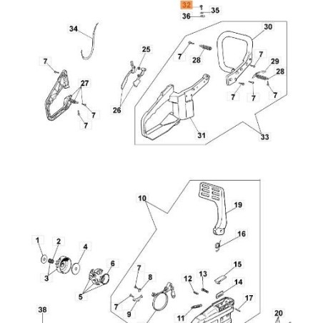 TORNILLO DE BRIDA 8.8 M 5X12 BRU + RANURA (/-DIN6921) ORIGINAL EMAK 099900297 | Newgardenstore.eu