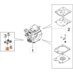 MAX. ADJUSTMENT SCREW 102-478 CARBURETOR ORIGINAL EMAK 2318005R