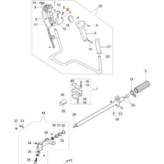 MOLLA LEVA ACCEL. D.1 DE.15.5 SP.2.2 SX TORS (INOX ORIGINALE EMAK 61170096R