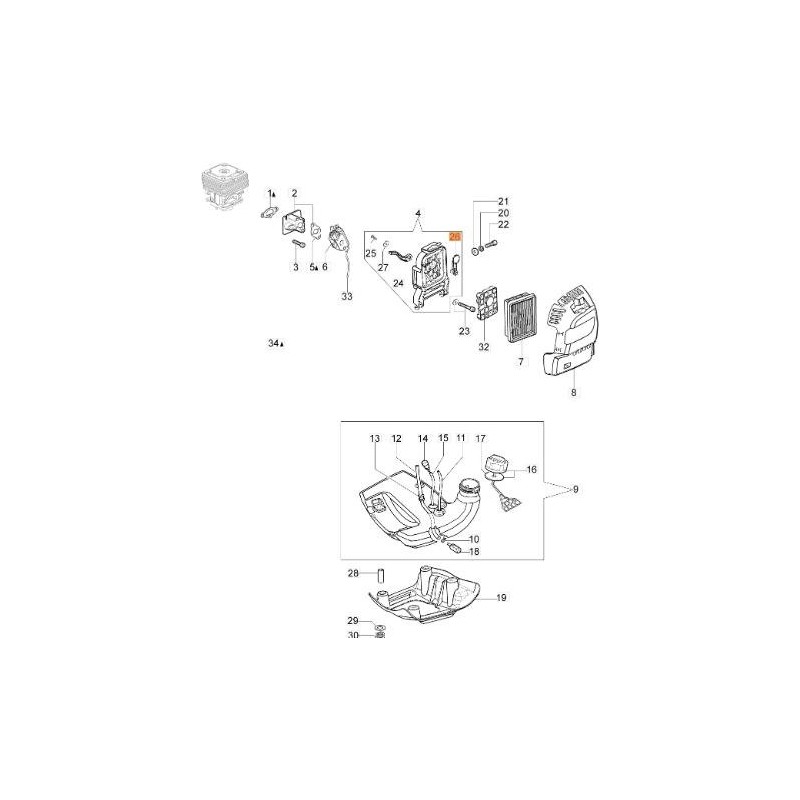 ORIGINAL EMAK STARTER BUTTERFLY 61250028BR