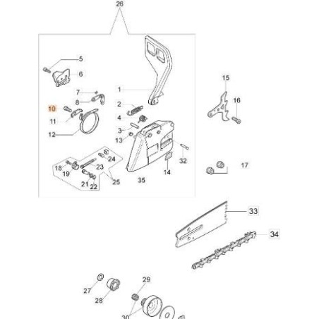 VIS EMAK ORIGINALE 3993070R | Newgardenstore.eu