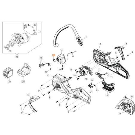 ÄUSSERE DICHTUNG FÜR ÖLTANK (NBR-GUMMI) ORIGINAL EMAK 54050070R | Newgardenstore.eu