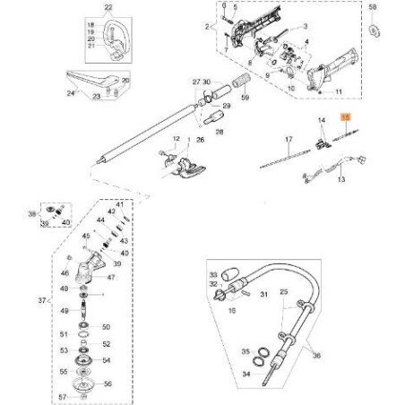 CAVO ACCELERATORE ORIGINALE EMAK 61390016R | Newgardenstore.eu