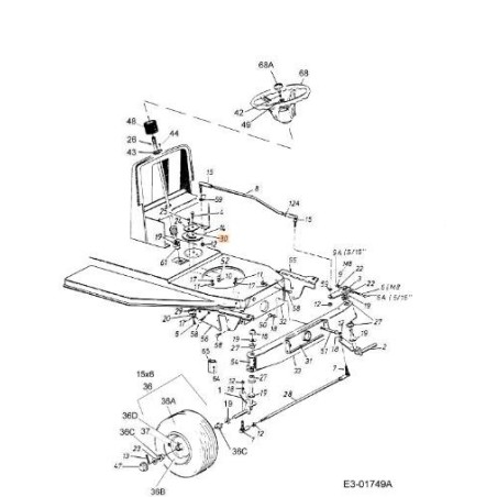 ENTRETOISE ORIGINALE EMAK C7500535 | Newgardenstore.eu