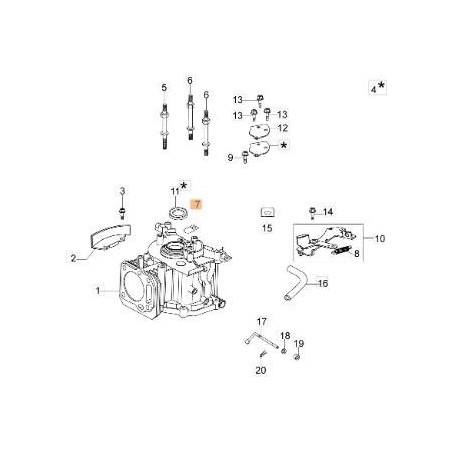 VALVE D'ORIGINE EMAK L66150410 | Newgardenstore.eu