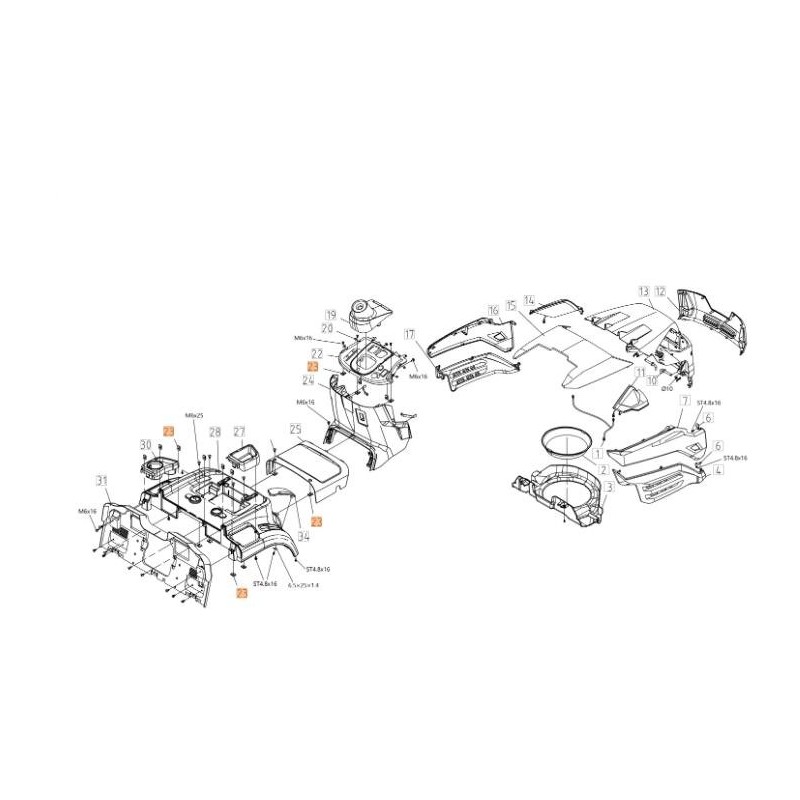 FERMO DI FISSAGGIO M6 ORIGINALE EMAK TS000066R