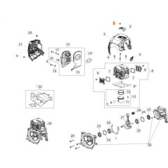 Vis à tête fraisée Torx T27 M 6 x 14,5 avec bord en zinc (5 pièces) Référence : EMAK 61330040AR | Newgardenstore.eu