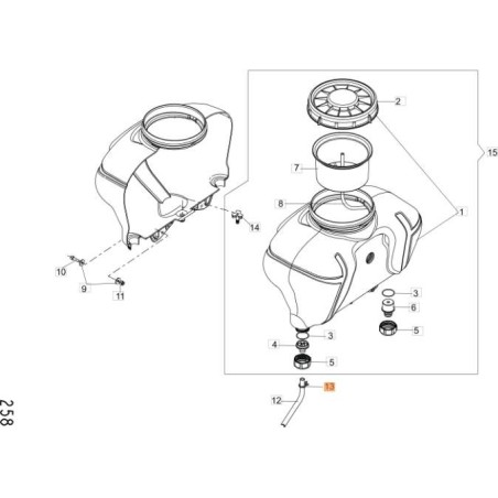 ABRAZADERA DE MANGUERA EMAK ORIGINAL CFA6701400 | Newgardenstore.eu