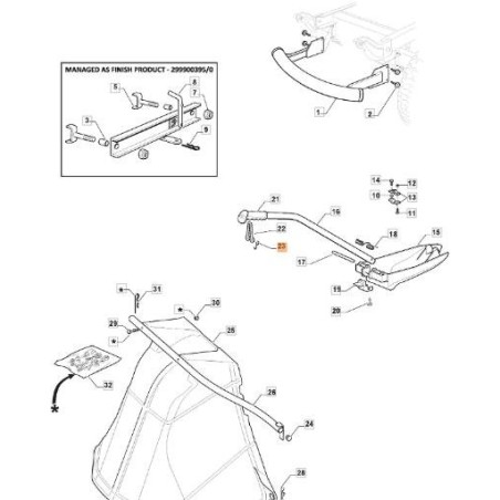 GANCIO ORIGINALE EMAK G125253004E0 | Newgardenstore.eu