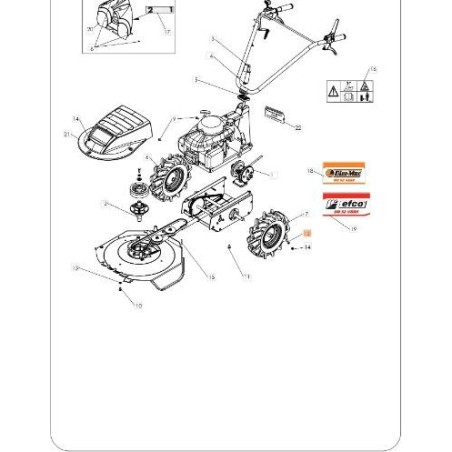 TORNILLO ORIGINAL EMAK PB0300010836 | Newgardenstore.eu
