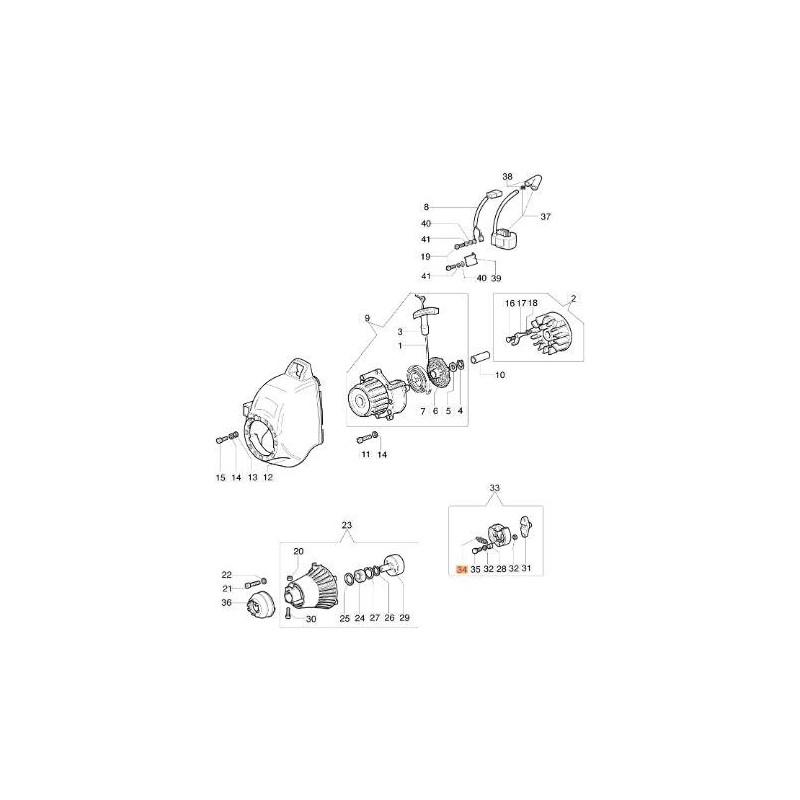 Ressort d'embrayage (C:2) D.1.9 D.E.11 SP.6.5. Droite. Référence d'origine EMAK 61030190R