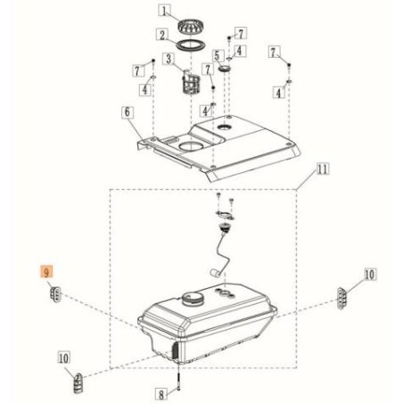 ANTIVIBRATIONS EMAK ORIGINAL L66152710 | Newgardenstore.eu