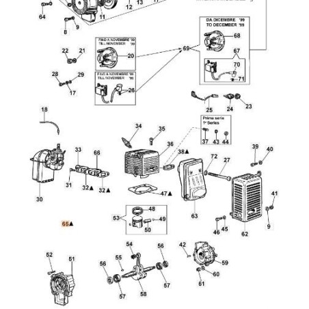 ORIGINAL EMAK SEAL KIT 365200057A | Newgardenstore.eu