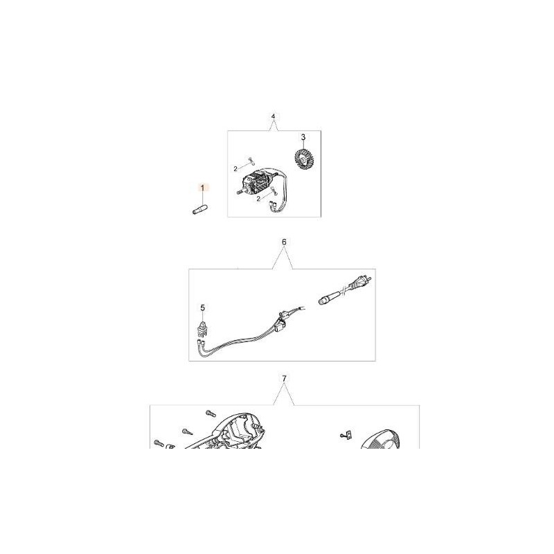 850 WATT TRIMMER GETRIEBEGELENK (2ER-PACK) ORIGINAL EMAK 60030008R