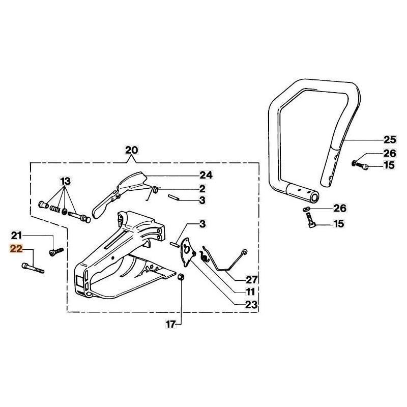 VIS D'ORIGINE EMAK 61052009BR