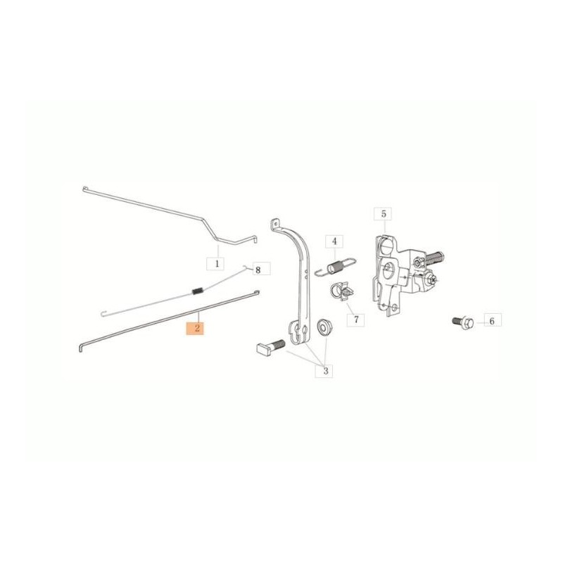 ORIGINAL EMAK DROSSELKLAPPENSTANGE L66151559