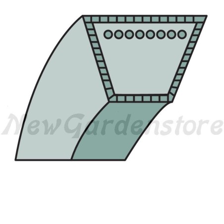 Trapezförmiger Rasentraktor-Mähwerkriemen ORIGINAL ALKO 407160 | Newgardenstore.eu