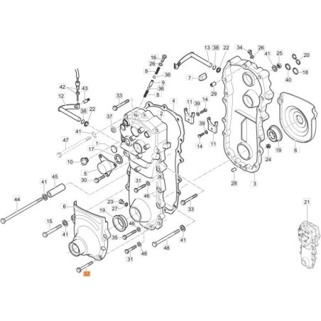 VIS TE BRIDE.ZIGR. 8,8 M 6X45 DIN 6921 ZNB ORIGINAL EMAK 3906046 | Newgardenstore.eu
