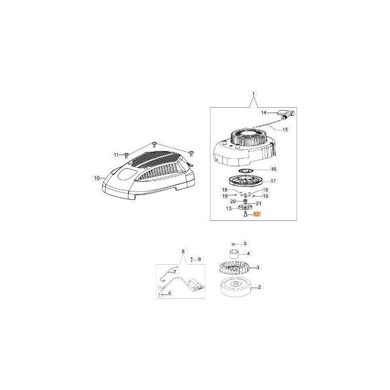 Befestigungsschraube Anlasserrolle ORIGINAL EMAK L66150259