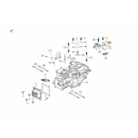 STAFFA ORIGINALE EMAK L66151536 | Newgardenstore.eu