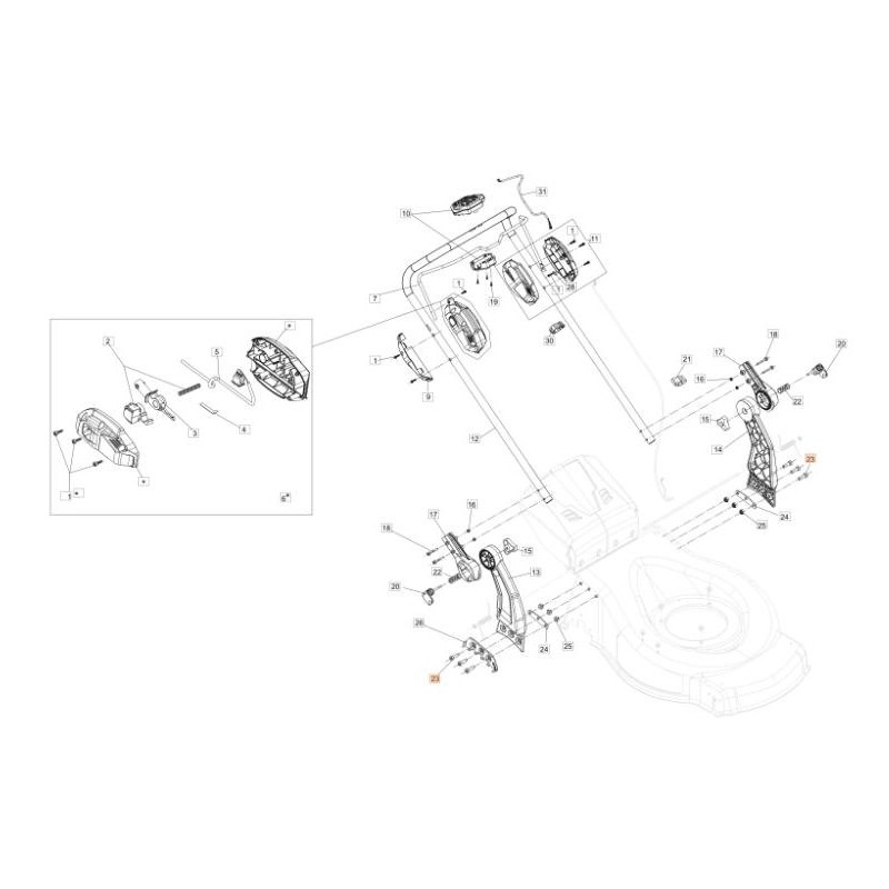 SCREW TCEI 8.8 M 8X20 DIN7984 ZNB (LOW HEAD) (C:10PZ) ORIGINAL EMAK 3901093R