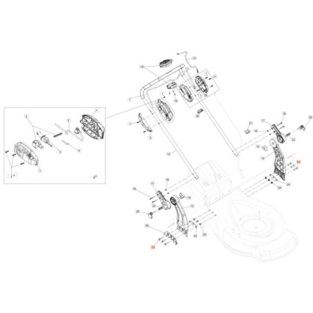 VIS TCEI 8.8 M 8X20 DIN7984 ZNB (TÊTE BASSE) (C:10PZ) ORIGINAL EMAK 3901093R | Newgardenstore.eu