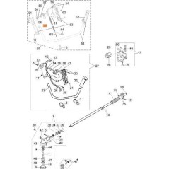 ORIGINAL EMAK THROTTLE LEVER 61370113R | Newgardenstore.eu