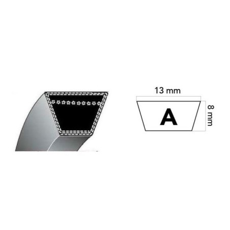 Correa trapezoidal HONDA 22431-736-003 12,7 x 774 mm soplador de nieve HS55 | Newgardenstore.eu