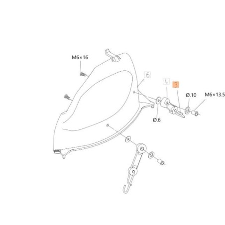 GANCIO ORIGINALE EMAK TS000043R | Newgardenstore.eu
