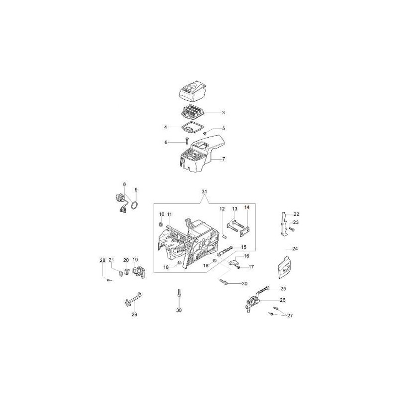 SHEET METAL FOR BAR FIXING BOLTS ORIGINAL EMAK 50070211