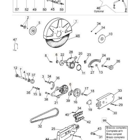 ENTRETOISE ORIGINALE EMAK 52010044 | Newgardenstore.eu