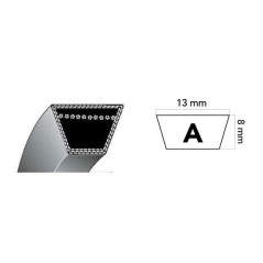 Cinghia trapezoidale motozappa HONDA F320 - F320 K1 22431-760-K20 12,7x1134mm | Newgardenstore.eu